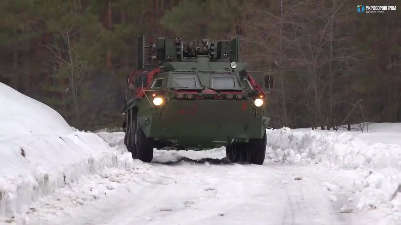 BTR-4MV1 with modular armour protection