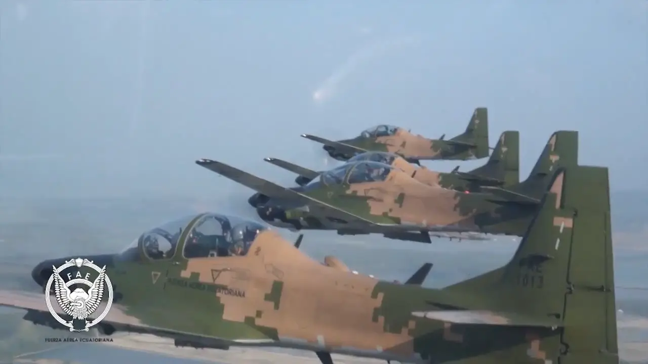 Ecuadorian Air Force Super Tucano Close-air Support Aircraft