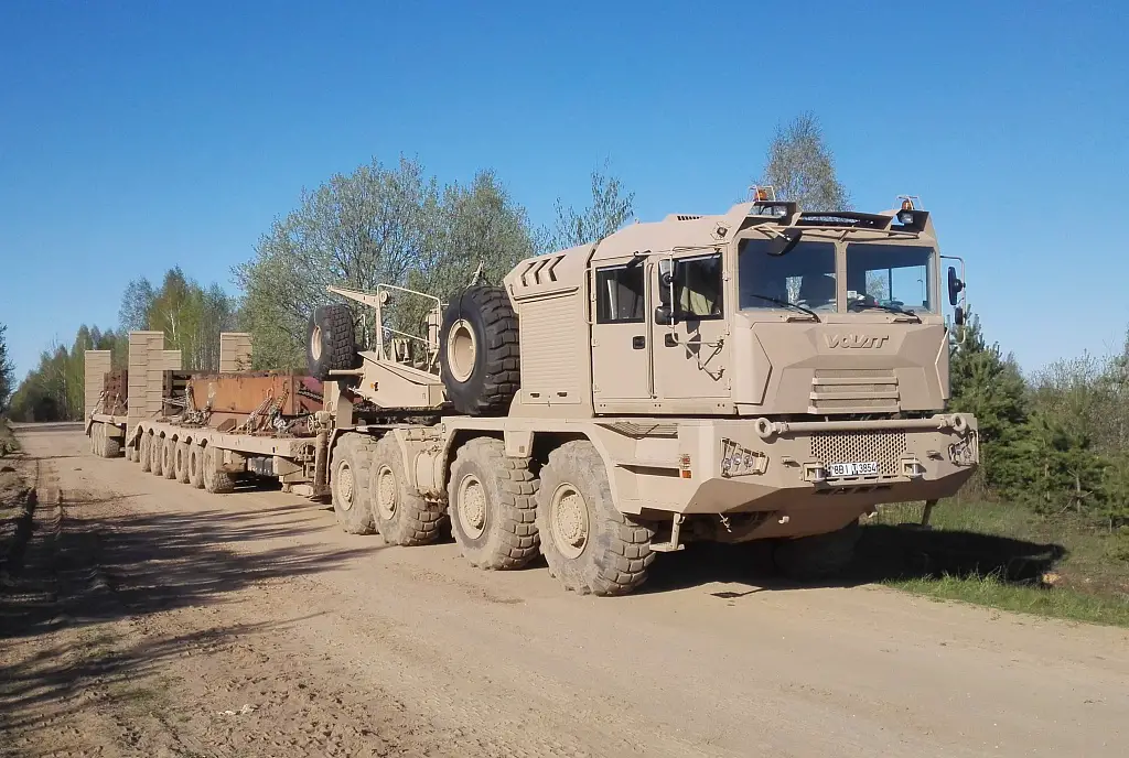Belarusian MZKT-741351 heavy tank transporters