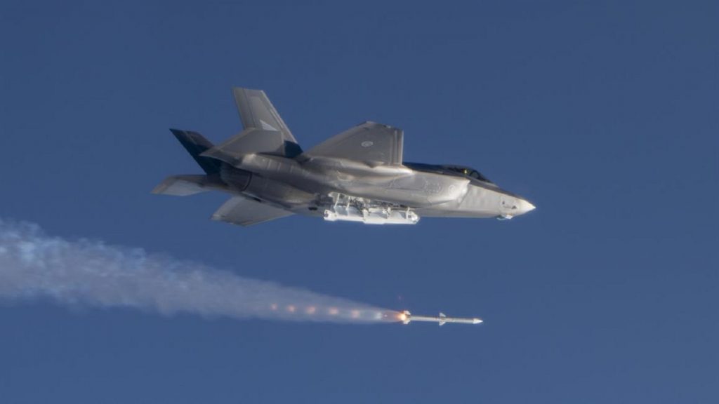 Royal Norwegian Air Force F-35 successfully completed first AIM-120 missile tests