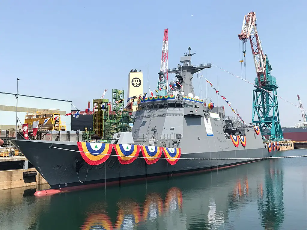 Hyundai Heavy Industries launches Philippine Navy JosÃ© Rizal-class frigate
