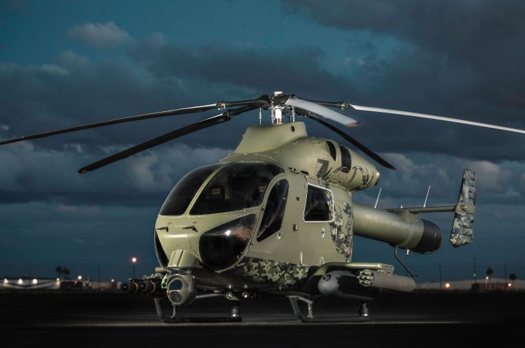 MD Helicopters MD 969 Attack Helicopter with Common Launch Tube (CLT)