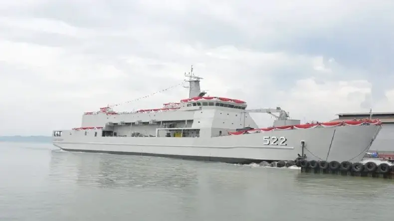 Indonesia Navy launches fourth Teluk Bintuni-class LST