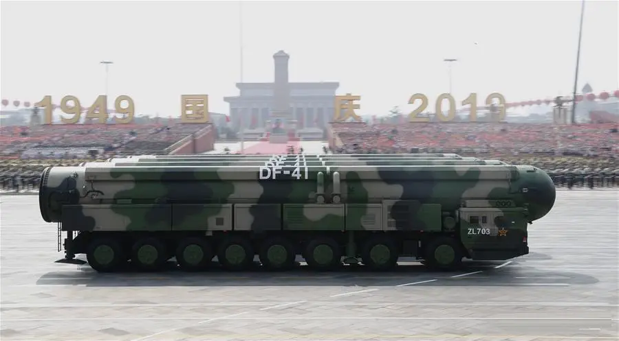 China unveils Dongfeng-41 Intercontinental ballistic missile (ICBM)