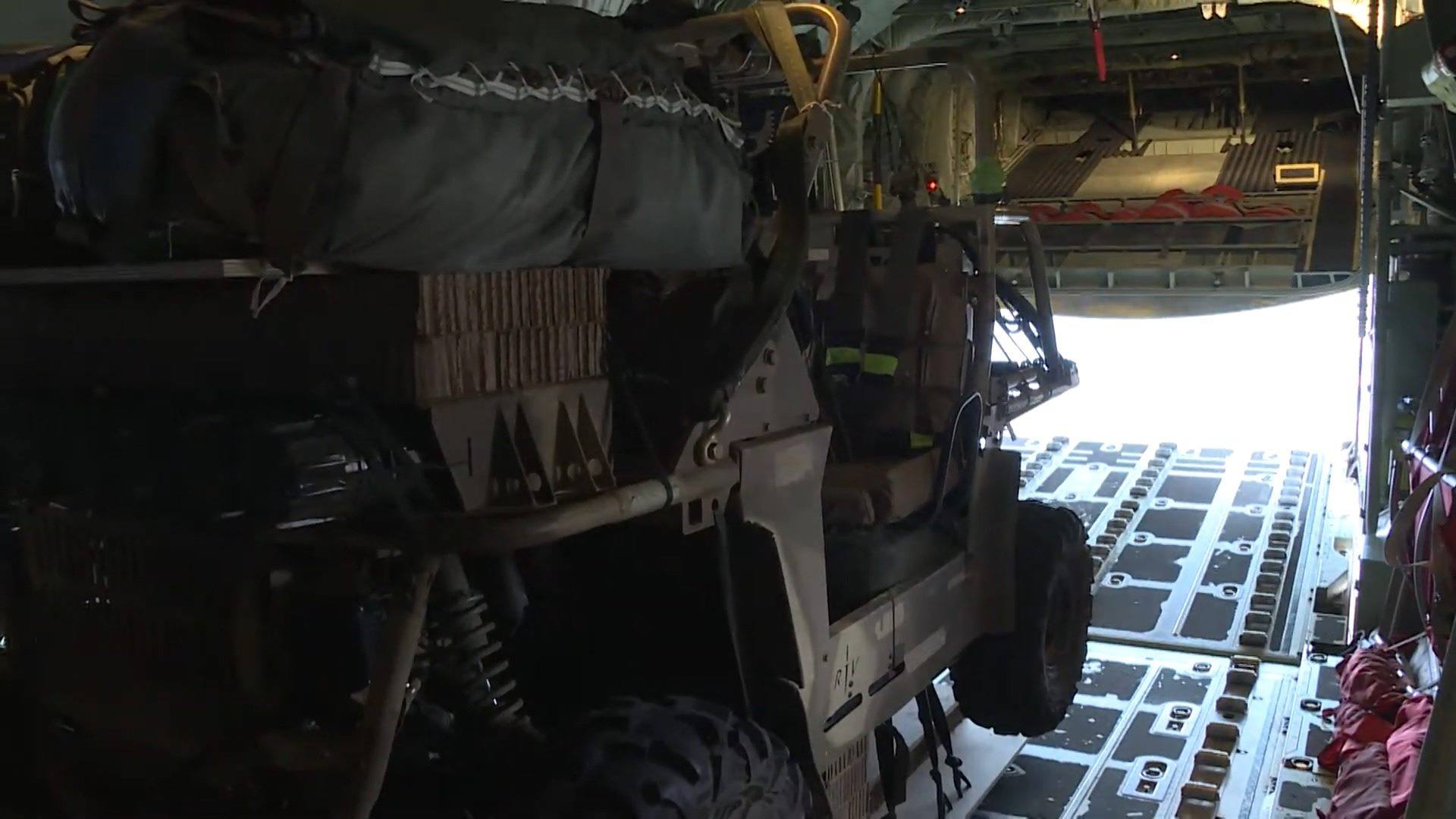 Royal Australian Air Force and Australian Army combine for US air drop
