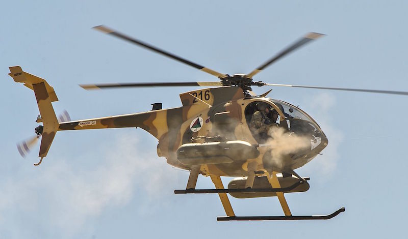 Afghan Air Force MD 530F Cayuse Warrior Helicopters