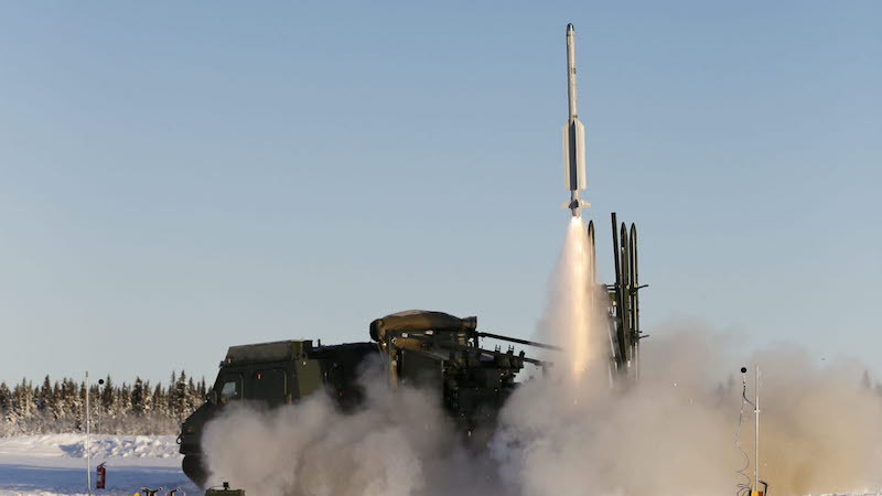 First Firing of Missile 98 from Swedish Soil