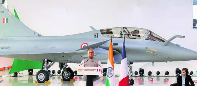 Three French Dassault Rafale fighter jets handed over to Indian Air Force