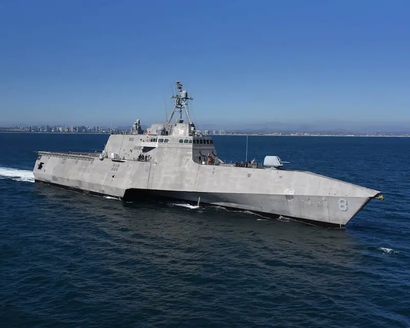 The Independence-class Littoral Combat Ship the USS Montgomery (LCS 8) was designed and constructed by Austal at the companyâ€™s USA shipyard in Mobile, Alabama