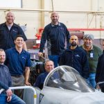 The Martin-Baker team are pictured here at NAS Fallon during the seat installation on the 5th December 2019.