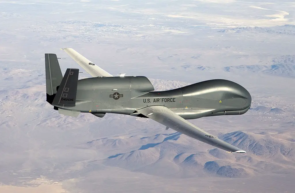 An RQ-4 Global Hawk unmanned aircraft like the one shown is currently flying non-military mapping missions over South, Central America and the Caribbean at the request of partner nations in the region.