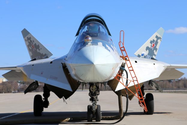 Sukhoi Su-57 stealth single-seat multirole fifth-generation jet fighter (NATO reporting name: Felon)