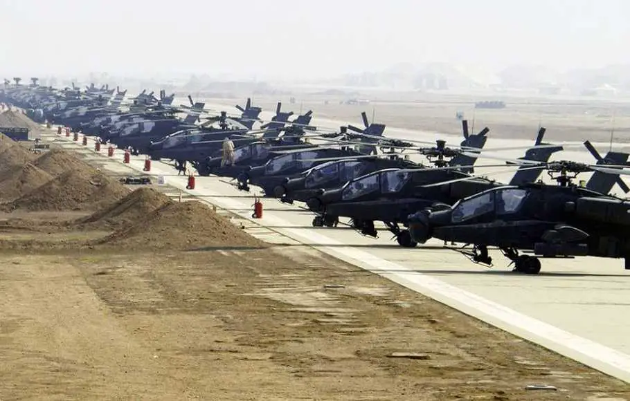Boeing AH-64E Apache Attack Helicopters