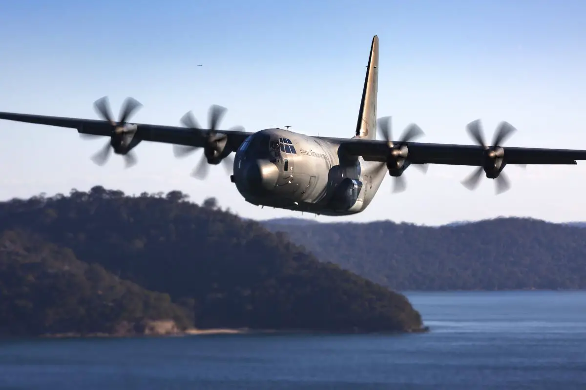 Royal Australian Air Force C-130J Hercules medium-sized tactical air-lifter