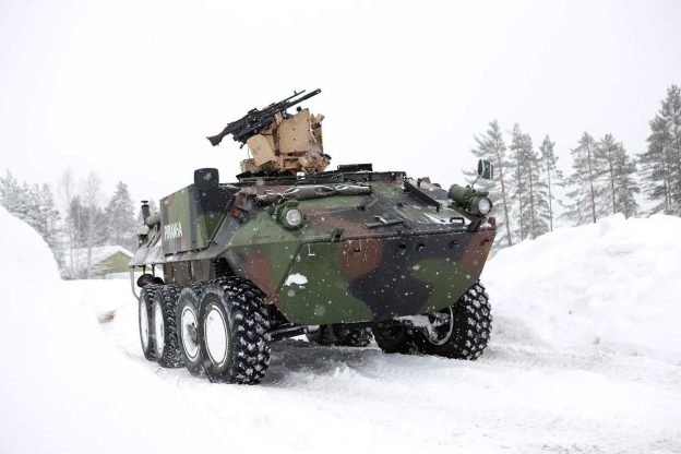 The KONGSBERG PROTECTOR Remote Weapon Station will be integrated on Piranha V 8x8 vehicles
