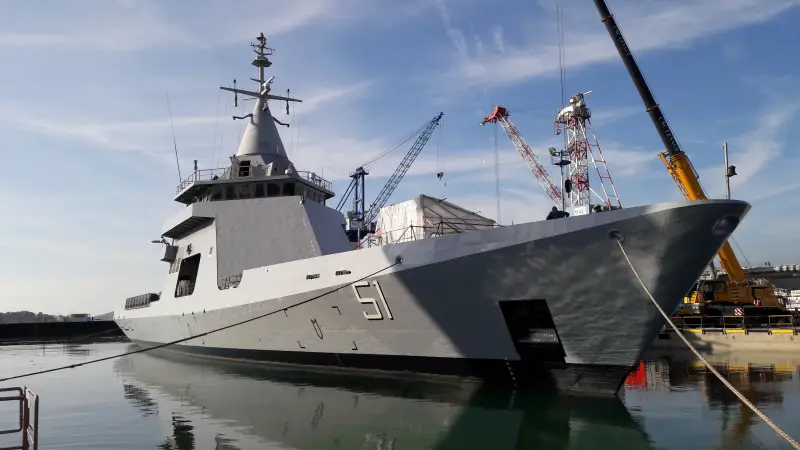 Developed by France's Naval Group on its own funds as an operational demonstrator, L'Adroit was graciously loaned to the French Navy, and subsequently sold to Argentina; it served as the basis for the Gowind-class of corvettes and OPVs.