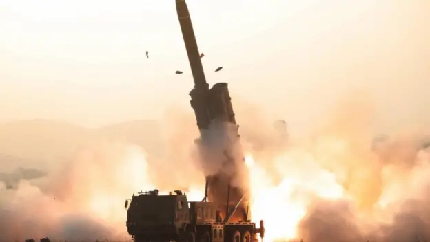 North Korea's super-large multiple rocket launchers test-fired on Oct. 31, 2019