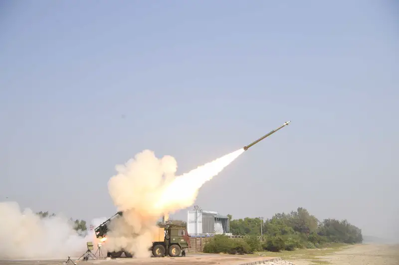 India's DRDO carried out test firings of its Pinaka 2 guided, long-range artillery rocket on Dec. 19 and Dec. 20, the latter including a salvo-launch.
