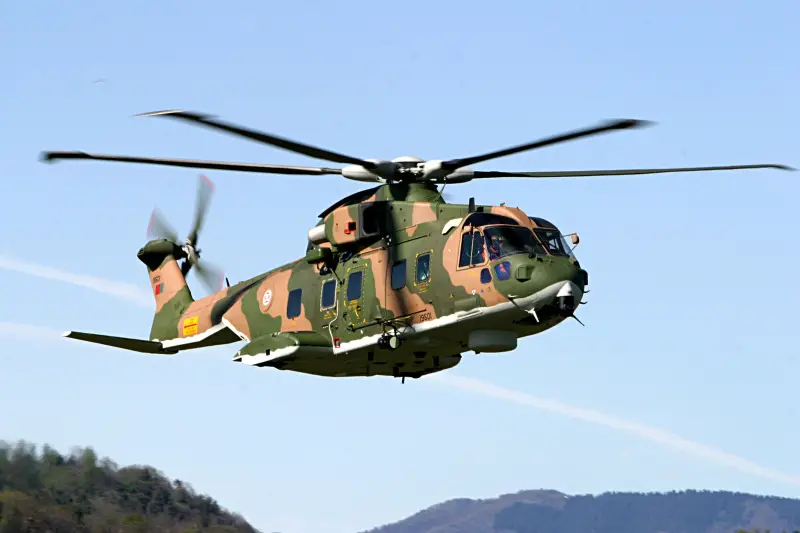 Portuguese Air Force AgustaWestland EH-101 Merlin long-range combat search and rescue helicopter