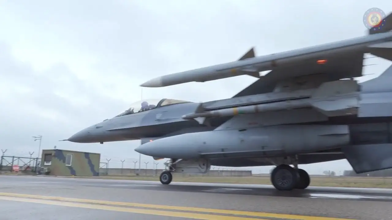 Belgian Air Component F-16 Fighting Falcon Fighter Aircraft 