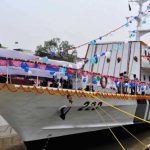 Kolkata-based Garden Reach Shipbuilders and Engineers (GRSE) Priyadarshini-class fast patrol vessels (FPVs)