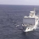 French Navy Monge (A601) Tracking Ship