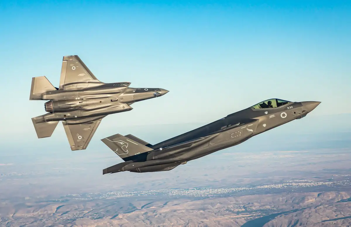 Israeli Air Force F-35I â€˜Adirâ€™ stealth fighter jets