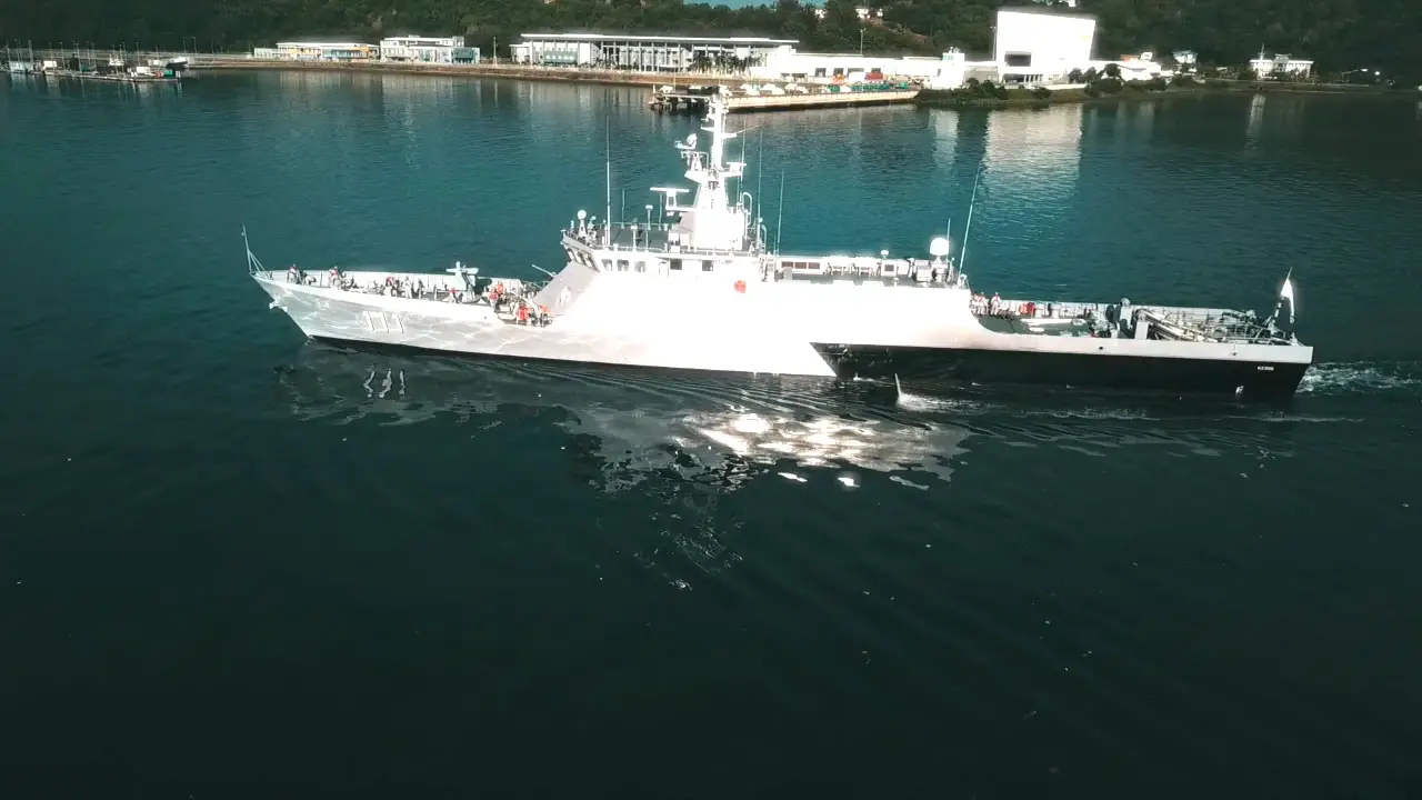 Royal Malaysian Navy KD Keris Arrives at Sepanggar Naval Base