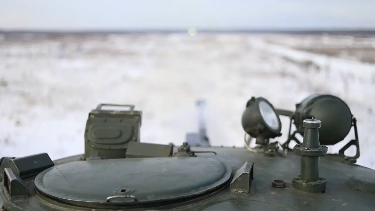 Russian Airborne Troops BMD-2 Live Fire Exercise