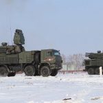Pantsir-S1 short to medium range surface-to-air missile and anti-aircraft artillery weapon system