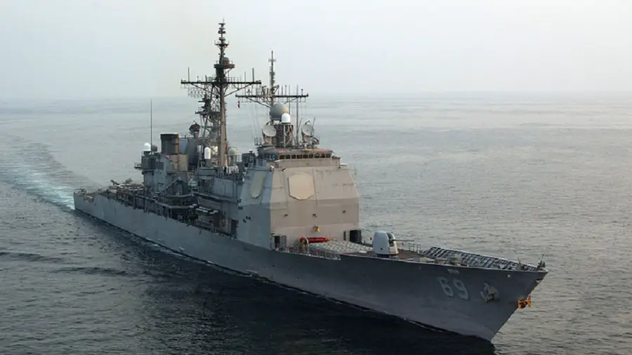 U.S Navy guided missile cruiser USS Vicksburg (CG 69)
