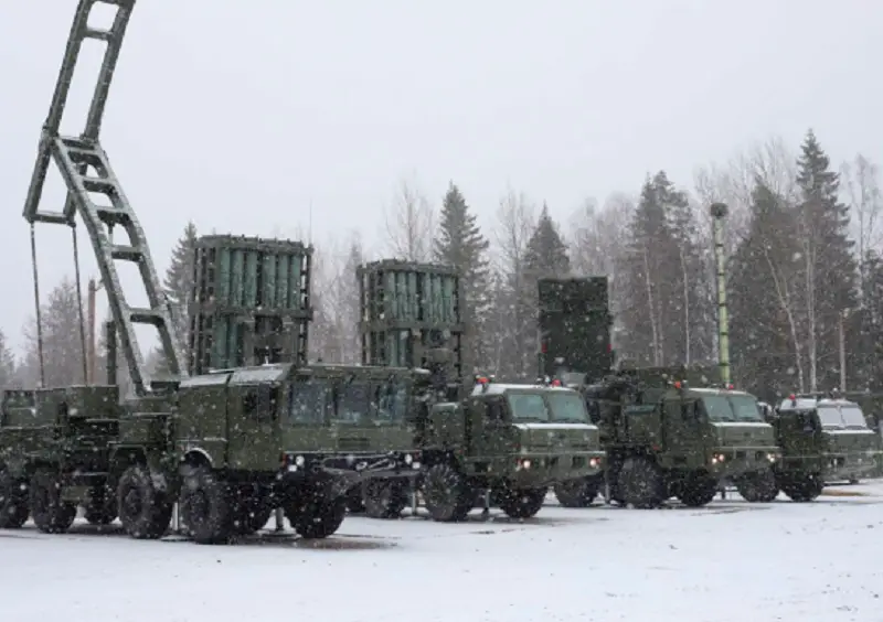 Russian Aerospace Forces Anti-Aircraft Missile System S-350 Vityaz