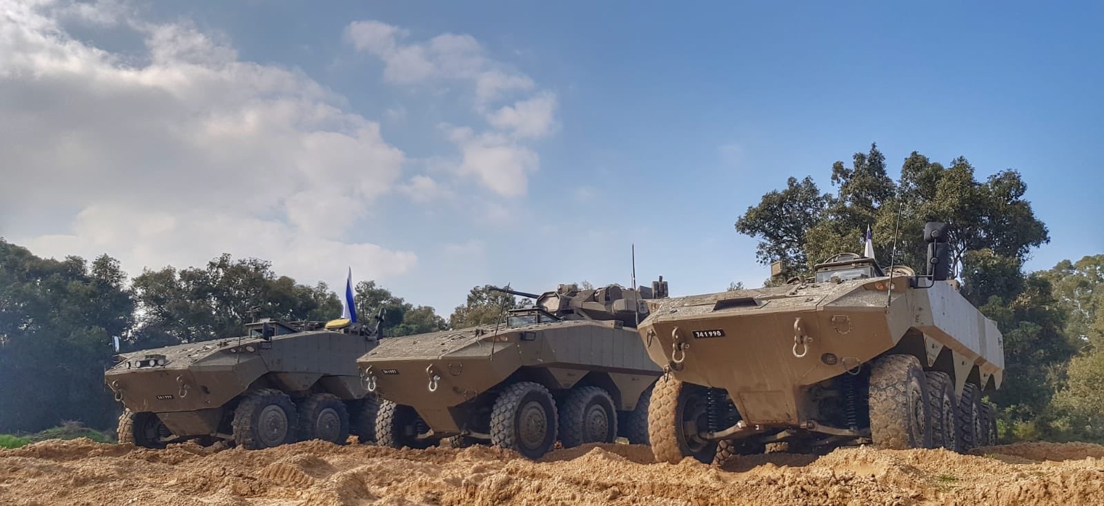 Israel Defense Forces Eitan 8X8 Armored Fighting Vehicles