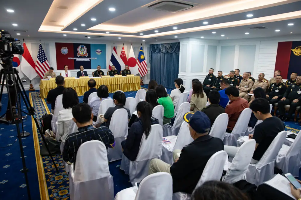 Royal Thai Armed Forces and U.S. Embassy-Bangkok held the Cobra Gold 2020 press conference Feb. 14 at the Royal Thai Armed Forces Headquarters briefing room, Bangkok.