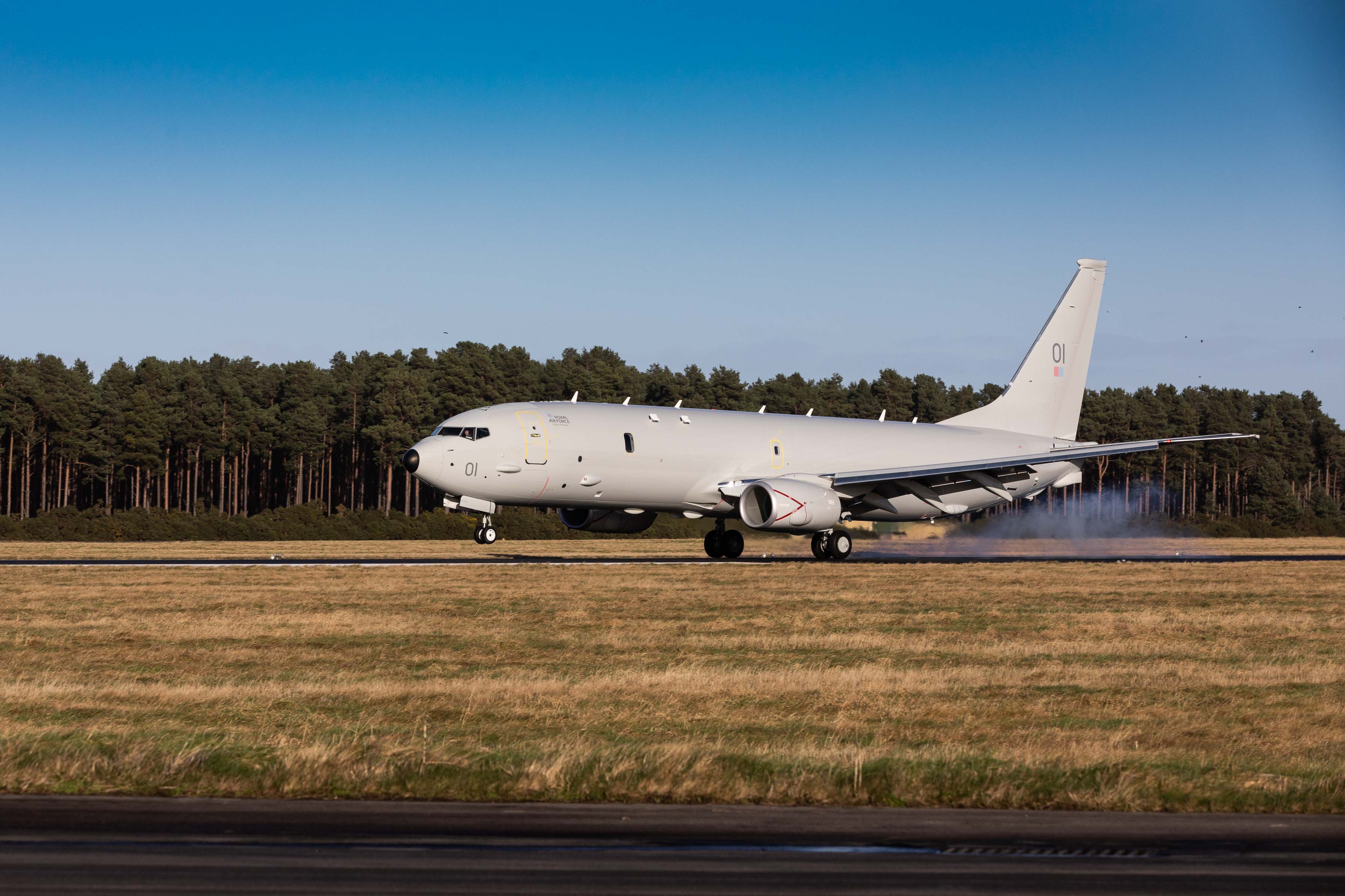First Royal Air Force P-8 Poseidon MRA1 to Land in Scotland