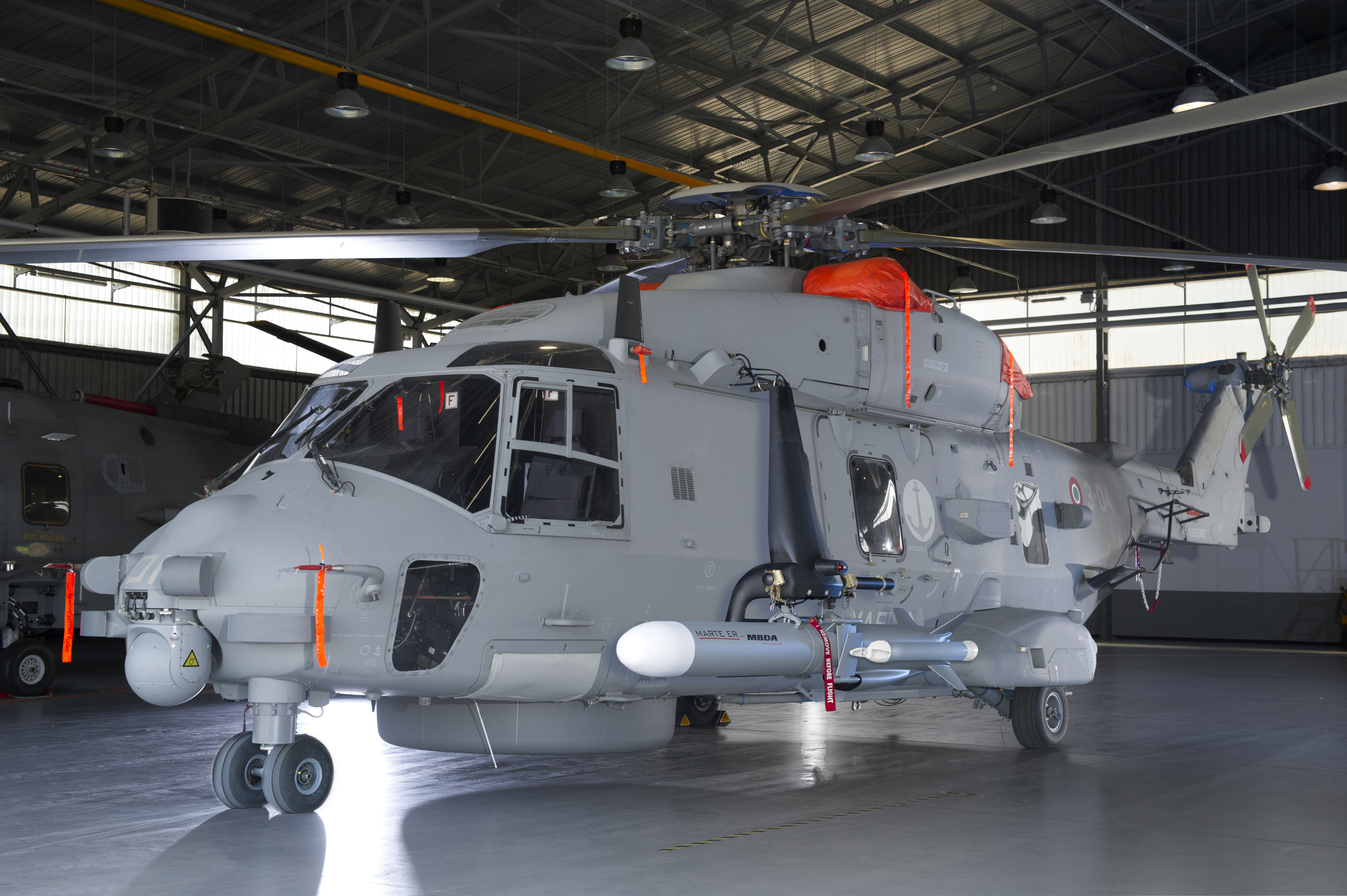 Marte ER Medium Range Lightweight Anti-Ship Missile System on NH90 helicopter
