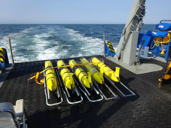 The U.S. Navy maintains a large fleet of ocean gliders for environmental measurement.