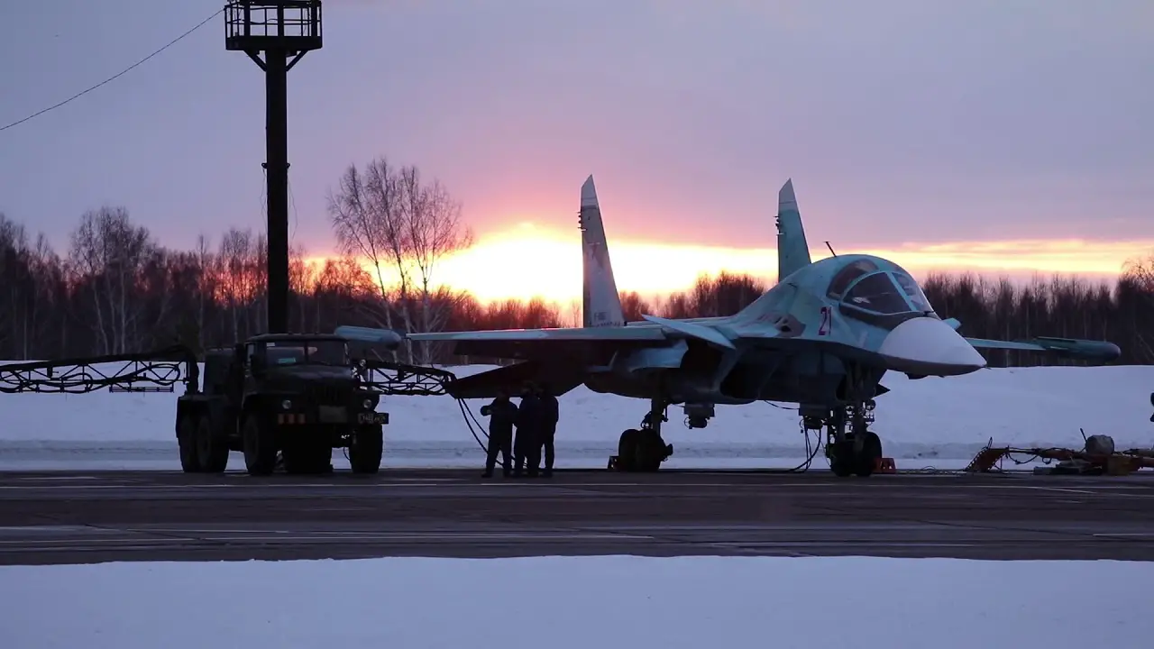Sukhoi Su-34 Fullback Russian all-weather supersonic medium-range fighter-bomber/strike aircraft