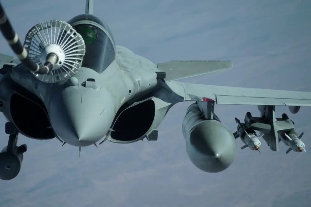 United States Air Force 908th EARS KC-10 Extender Fuels French Air Force Dassault Rafale 