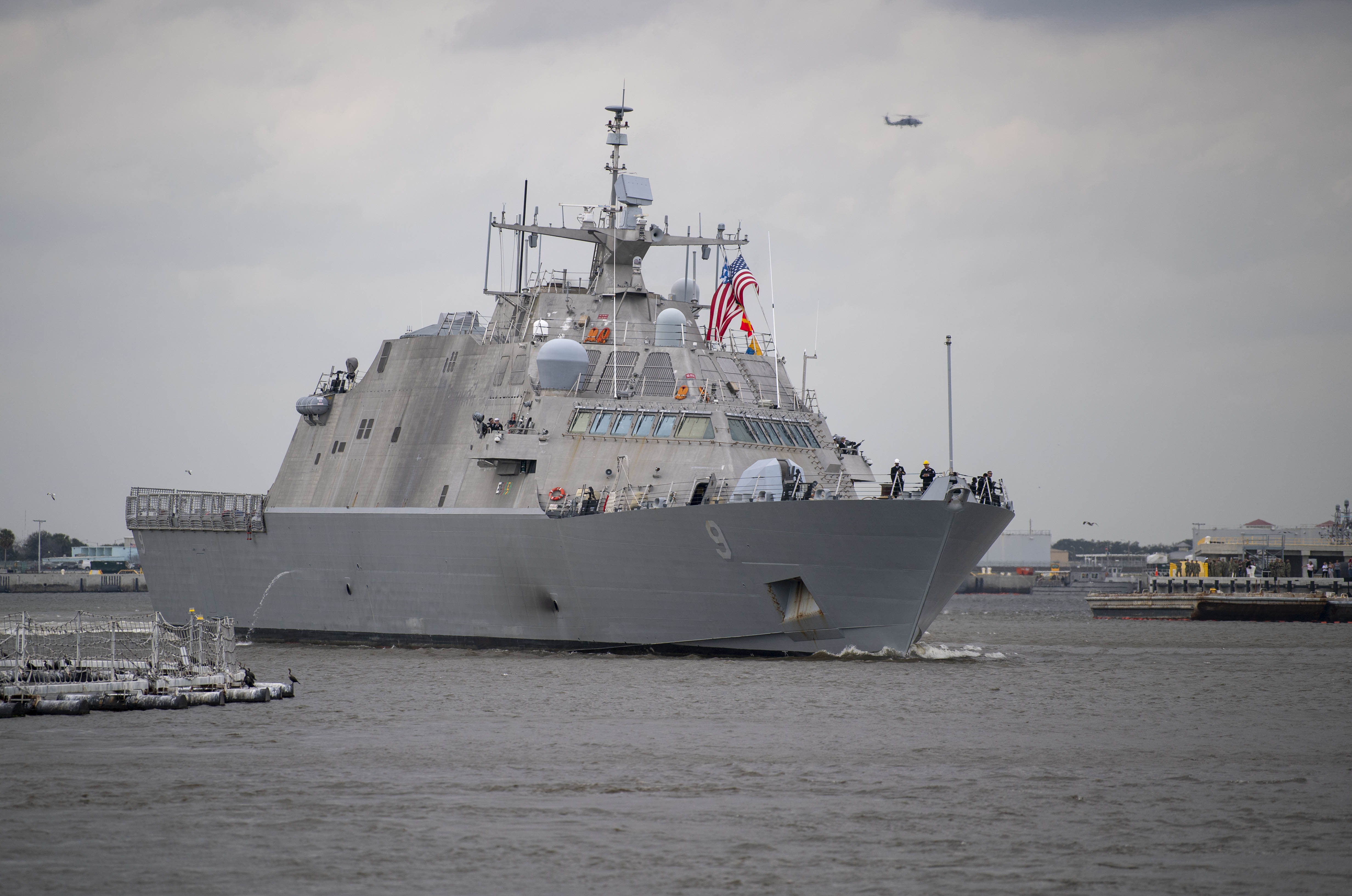 The Freedom-variant littoral combat ship USS Little Rock (LCS 9) departs Mayport, Fla. for the shipâ€™s maiden deployment.