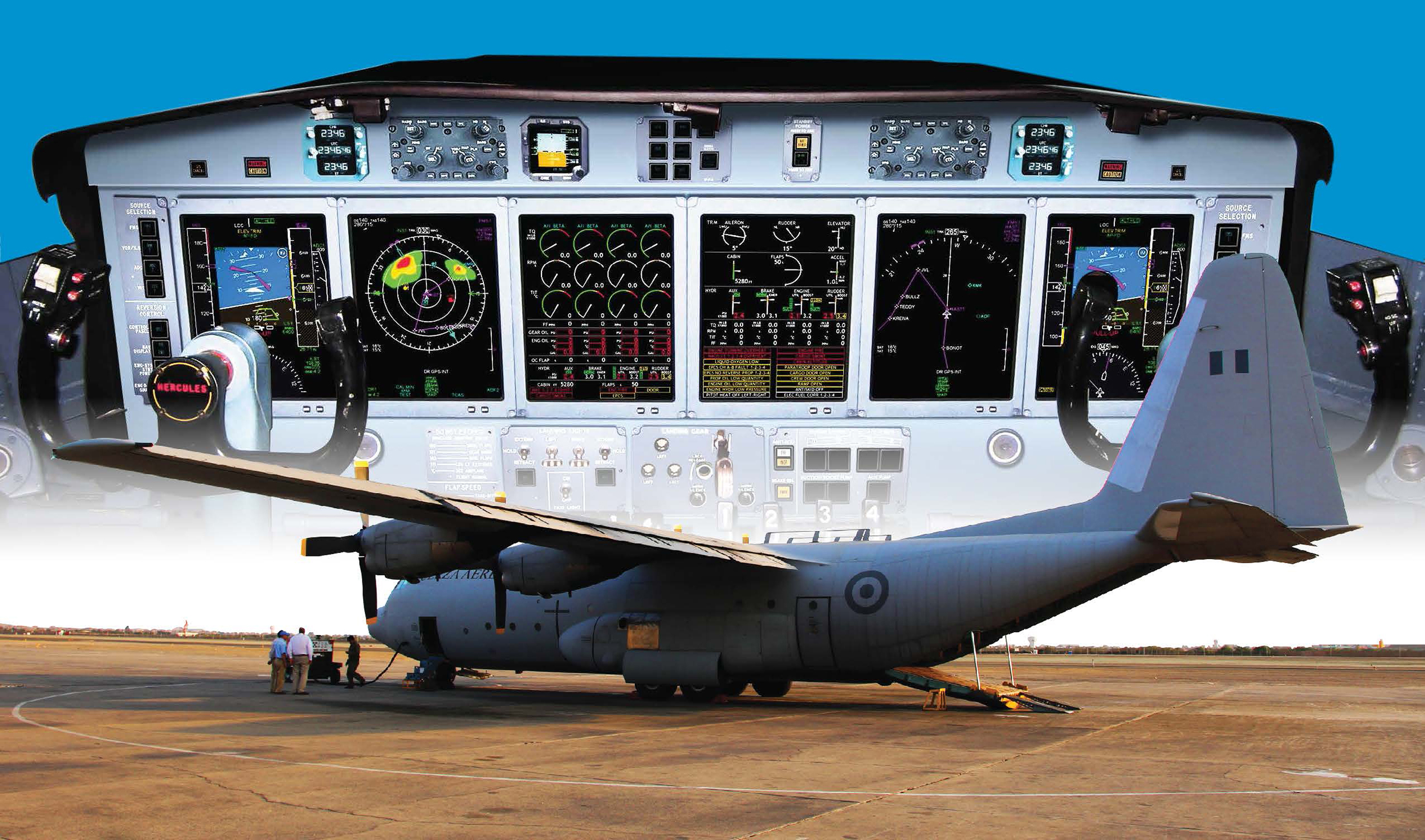 Astronautics Corporation of America Upgrades L-100 Hercules Transport Aircraft