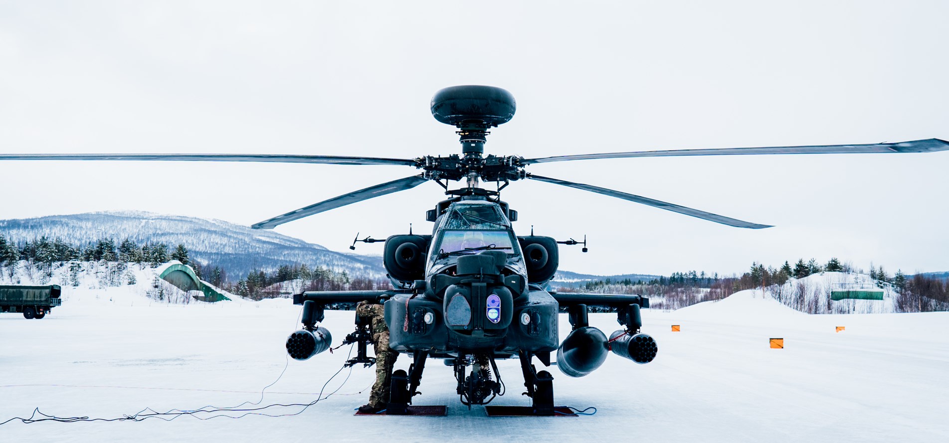 British Army AgustaWestland Apache Attack Helicopter