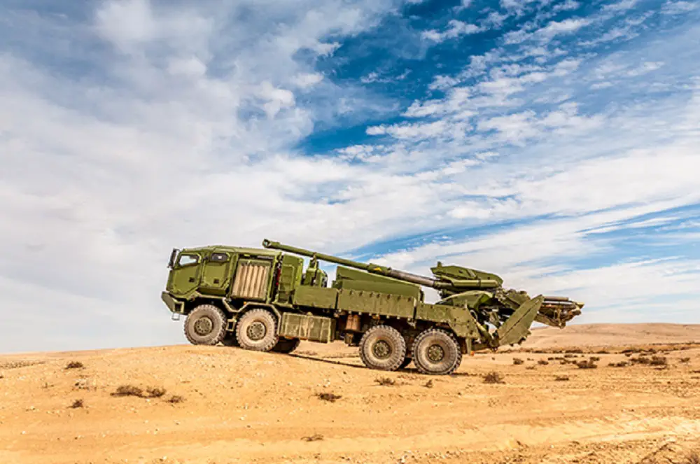 Elbit Systems ATMOS and ATHOS 155mm/52 caliber truck-mounted howitzer