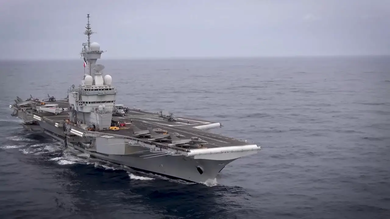 French Navy Charles de Gaulle aircraft carrier