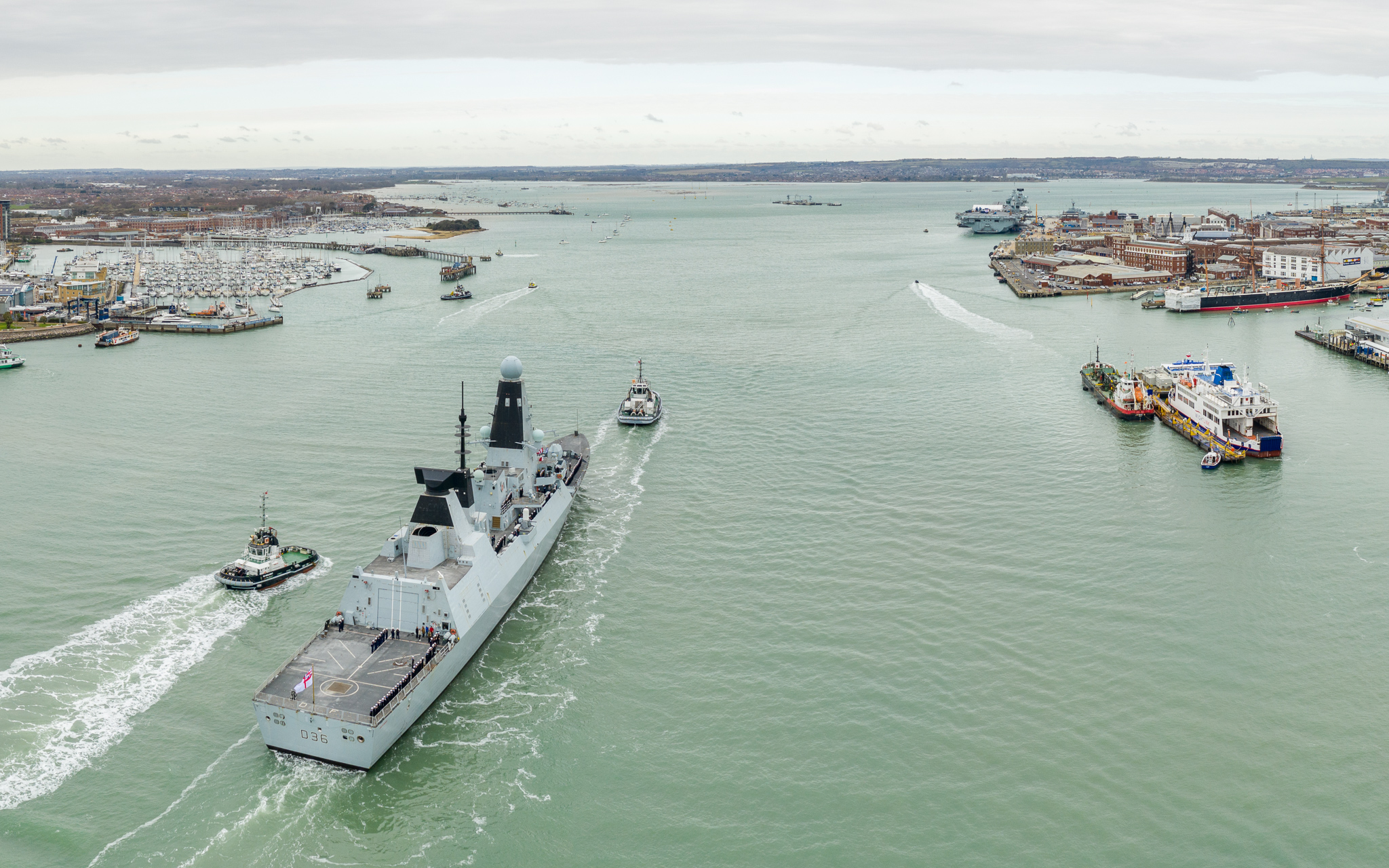 Royal Navy HMS Defender air-defence destroyers