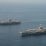 The aircraft carriers USS Dwight D. Eisenhower (CVN 69), left, and USS Harry S. Truman (CVN 75) transit the Arabian Sea March 18, 2020.