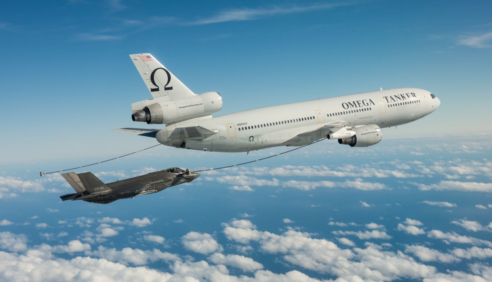 Omega Aerial Refueling Services is now providing aerial refueling services to both the F-35B and F-35C Lightening II aircraft. 