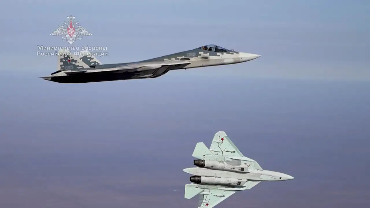 Russian Air Force Sukhoi Su-57 Stealth Air Superiority Fighter
