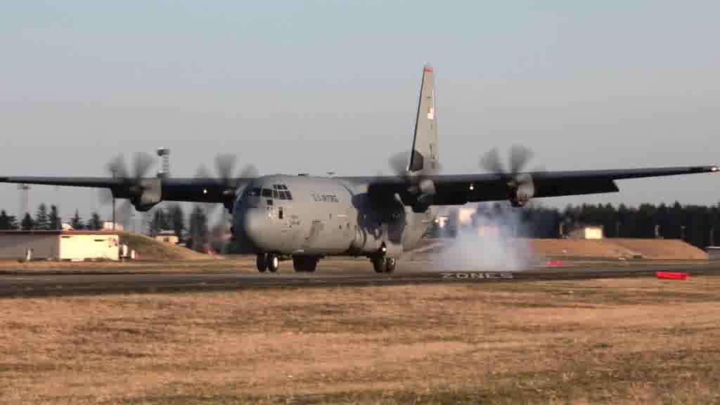 Yokota Performs First-Ever C-130J Assault Landing on Foxtrot Taxiway