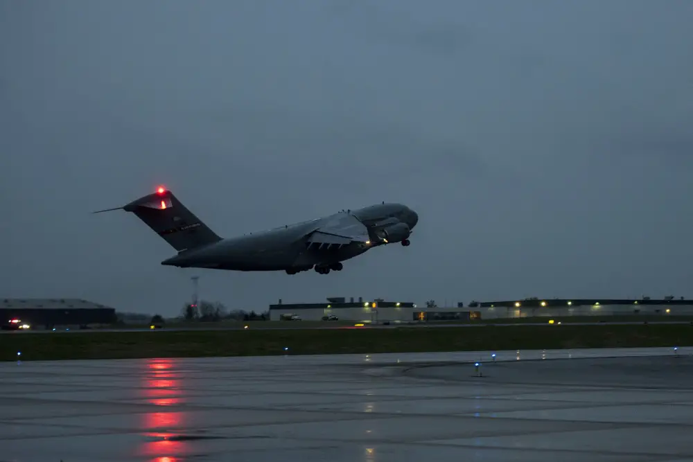 167th Airlift Wing Transports COVID-19 Test Kits from Italy to U.S.